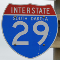 Interstate 29 South Dakota