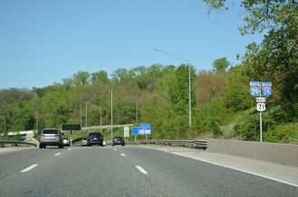 I-29/35-US 71 north at The Paseo - Kansas City, MO