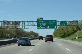 I-29/35-US 71 north split - Kansas City, MO
