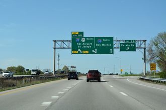 I-29/35-US 71 north split - Kansas City, MO