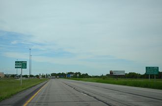 I-29 north at Canadian Border