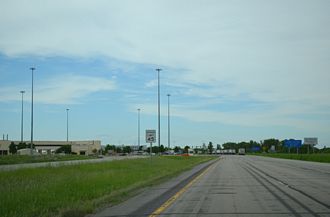 I-29 north at Canadian Border