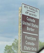 I-29 north at Canadian Border