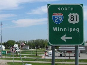 ND 59 east at I-29/US 81 - 2007