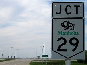 PTH 200 west at PTH 75/I-29 - Emerson, MB