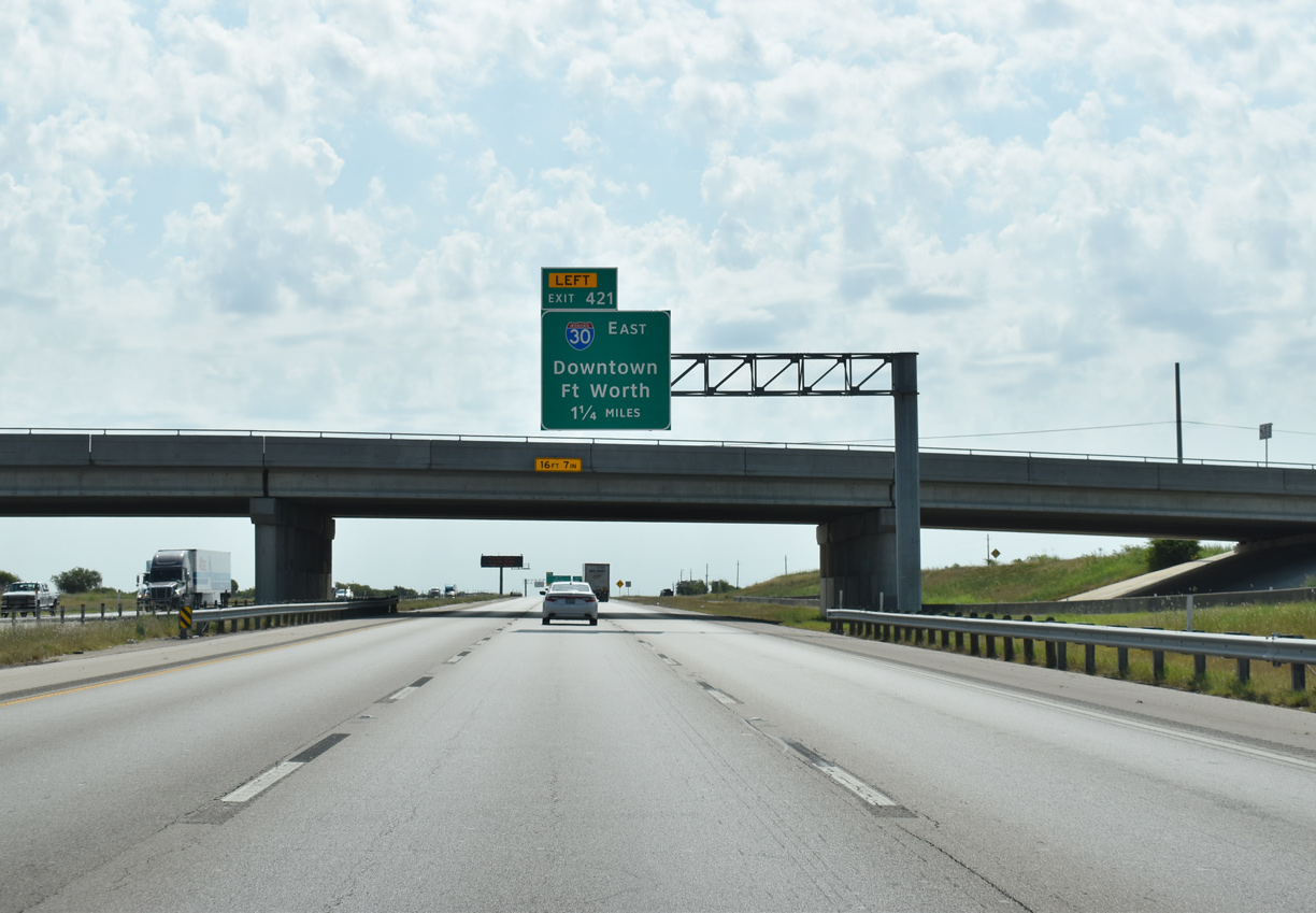 IH 20 east at IH 30 - Fort Worth, TX