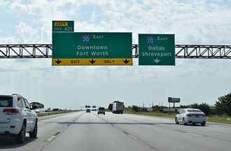 IH 20 east at IH 30 - Fort Worth, TX