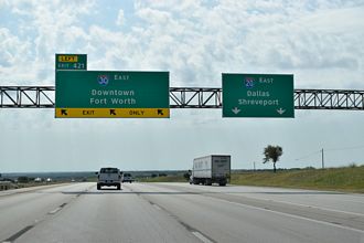 IH 20 east at IH 30 - Fort Worth, TX