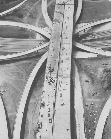 IH 30/45 interchange construction - 1970