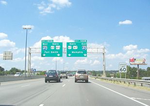 I-30/US 65 north at I-40 - 2005