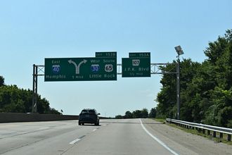 I-40/US 65 east at I-30 - North Little Rock, AR