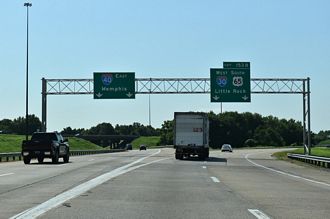 I-40/US 65 East at the East End of Interstate 30 in North Little Rock, AR