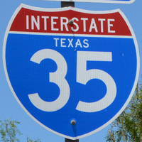 Interstate 35 shield representation