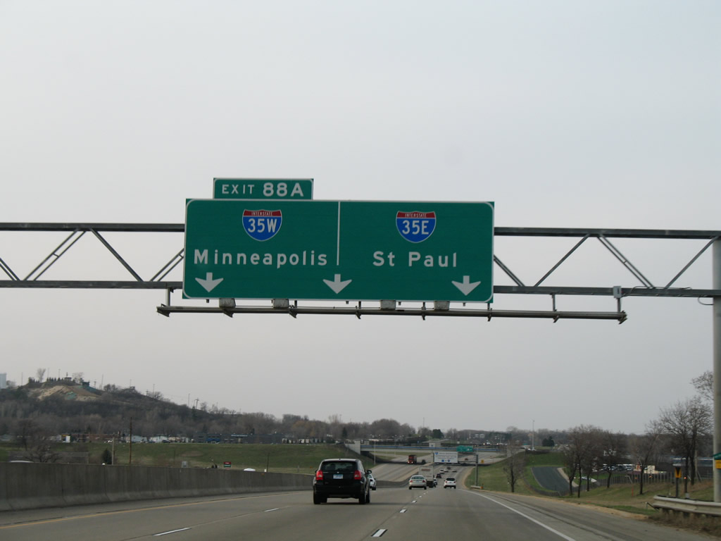 I-35 north at I-35E/W - 2007