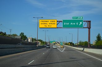 I-35 north at 21st Ave E - Duluth, MN