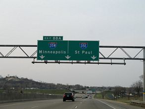 I-35 north at I-35E/W - 2007
