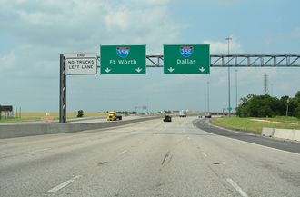 IH 35 north at IH 35E/W - Hillsboro, TX