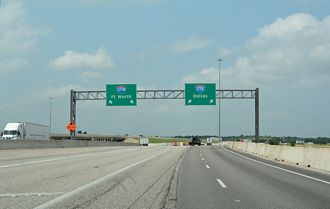 IH 35 north at IH 35E/W - Hillsboro, TX