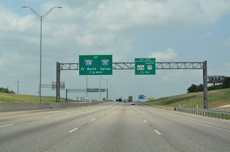 IH 35 north at IH 35E/W - Hillsboro, TX