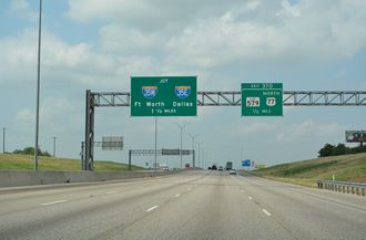 IH 35 north at IH 35E/W - Hillsboro, TX