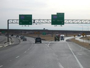 IH 35 south at IH 35E/W - Denton, TX