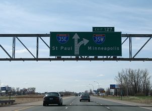 I-35 south at I-35E/W - 2007