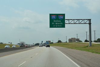 IH 35 south at IH 35E/W - Denton, TX