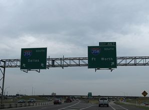 IH 35 south at IH 35E/W - 2009