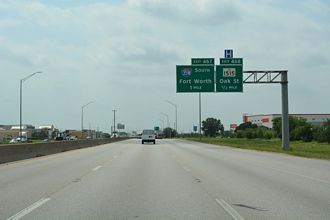 IH 35 south at IH 35E/W - Denton, TX