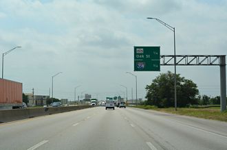 IH 35 south at IH 35E/W - Denton, TX