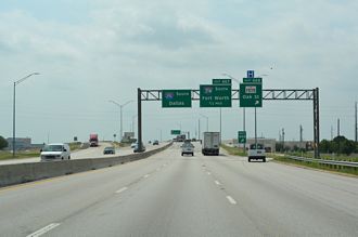 IH 35 south at IH 35E/W - Denton, TX