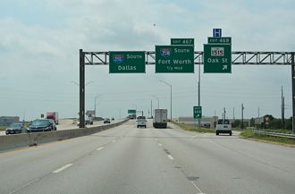 IH 35 south at IH 35E/W - Denton, TX