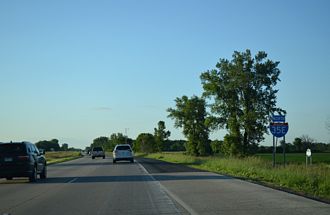 Interstate 35E north in Minnesota