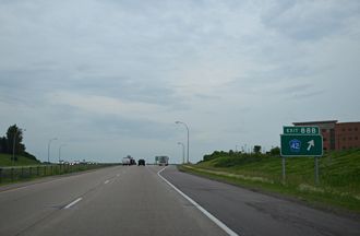 I-35E south at CR 42 - Burnsville, MN