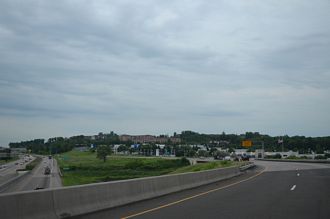 I-35E south at I-35 - Burnsville, MN