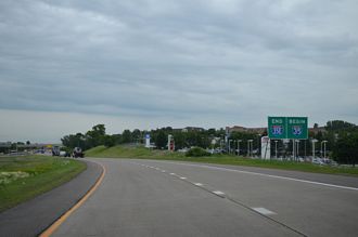 I-35E south at I-35 - Burnsville, MN