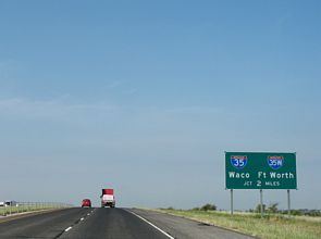 IH 35E south at IH 35/35W - 2007