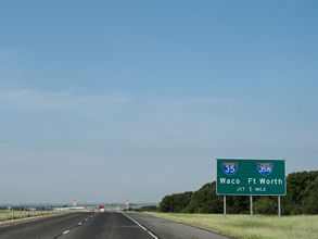 IH 35E south at IH 35/35W - 2007