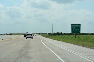 IH 35E south at IH 35/35W - Hillsboro, TX