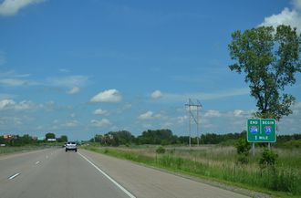 I-35W north at I-35 - Columbus, MN