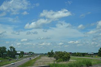 I-35W north at I-35 - Columbus, MN