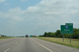 IH 35W north at Interstate 35E near Denton, Texas