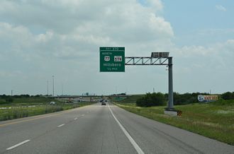 IH 35W south at IH 35/35E - Hillsboro, TX