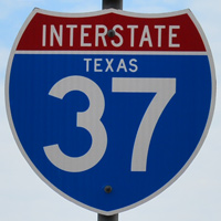 Interstate 37 shield representation