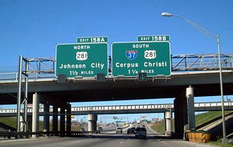IH 35 south at IH 37/US 281 - 2002