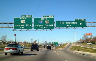 IH 35 south at IH 37/US 281 - 2002