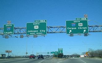 IH 35 south at IH 37/US 281 - 2002