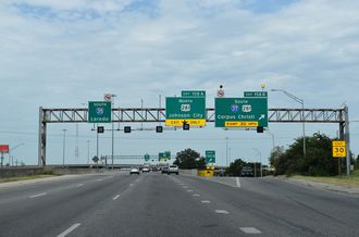 IH 35 south at IH 37/US 281 - San Antonio, TX
