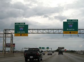 IH 37/US 281 north at IH 35 - San Antonio, TX