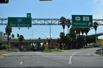 IH 37 north at US 181 - Corpus Christi, TX
